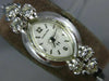 ANTIQUE ART DECO HAMILTON .72CT OLD MINE DIAMOND 14KT WHITE GOLD WATCH #19449