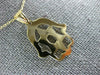ESTATE LARGE 14KT YELLOW GOLD STAR OF DAVID & HAMSA LUCKY FLOATING PENDANT #211