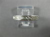 ESTATE .30CT DIAMOND 14KT WHITE GOLD ROUND CHANNEL COMFORT FIT ANNIVERSARY RING