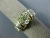 1.65CT WHITE & FANCY DIAMOND 14K YELLOW GOLD 3D ROUND & PRINCESS ENGAGEMENT RING
