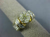 1.65CT WHITE & FANCY DIAMOND 14K YELLOW GOLD 3D ROUND & PRINCESS ENGAGEMENT RING