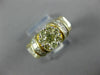 1.65CT WHITE & FANCY DIAMOND 14K YELLOW GOLD 3D ROUND & PRINCESS ENGAGEMENT RING