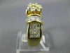 1.65CT WHITE & FANCY DIAMOND 14K YELLOW GOLD 3D ROUND & PRINCESS ENGAGEMENT RING