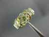 1.65CT WHITE & FANCY DIAMOND 14K YELLOW GOLD 3D ROUND & PRINCESS ENGAGEMENT RING