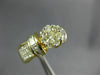1.65CT WHITE & FANCY DIAMOND 14K YELLOW GOLD 3D ROUND & PRINCESS ENGAGEMENT RING