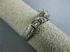 ANTIQUE DIAMOND 18KT WHITE GOLD FILIGREE ROUND SEMI MOUNT ENGAGEMENT RING #21148