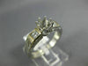 ANTIQUE DIAMOND 18KT WHITE GOLD FILIGREE ROUND SEMI MOUNT ENGAGEMENT RING #21148