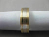 ESTATE WIDE 14KT WHITE & YELLOW GOLD 3D CLASSIC WEDDING ANNIVERSARY RING #23556