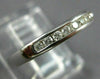 ESTATE .20CT ROUND DIAMOND 14K WHITE GOLD 3D NINE STONE CHANNEL ANNIVERSARY RING
