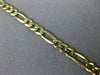 ESTATE LONG 14KT YELLOW GOLD CLASSIC ITALIAN FIGARO LOBSTER LOCK BRACELET #24144