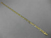 ESTATE LONG 14KT YELLOW GOLD CLASSIC ITALIAN FIGARO LOBSTER LOCK BRACELET #24144