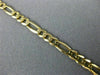 ESTATE LONG 14KT YELLOW GOLD CLASSIC ITALIAN FIGARO LOBSTER LOCK BRACELET #24144