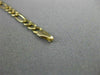 ESTATE LONG 14KT YELLOW GOLD CLASSIC ITALIAN FIGARO LOBSTER LOCK BRACELET #24144
