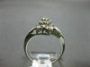 ESTATE WIDE .85CT DIAMOND 14K WHITE GOLD 3D CLASSIC FLOWER CLUSTER LOVE RING