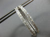 ESTATE 2.45CT DIAMOND 14KT WHITE GOLD 3D CLASSIC HOOP DOUBLE SIDED EARRINGS