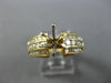 ESTATE .84CT DIAMOND 14KT YELLOW GOLD THREE ROW SEMI MOUNT ENGAGEMENT RING #189