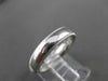 ESTATE 14KT WHITE GOLD SHINY MILGRAIN CLASSIC WEDDING BAND RING 4mm WIDE #23136