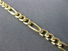 ESTATE LONG 14KT YELLOW GOLD CLASSIC FIGARO BRACELET 3mm 8 INCHES ELEGANT #ELV60