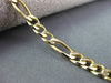 ESTATE LONG 14KT YELLOW GOLD CLASSIC FIGARO BRACELET 3mm 8 INCHES ELEGANT #ELV60