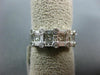 1CT ROUND PRINCESS & BAGUETTE DIAMONDS 14K WHITE GOLD 3D ETOILE ANNIVERSARY RING