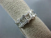 1CT ROUND PRINCESS & BAGUETTE DIAMONDS 14K WHITE GOLD 3D ETOILE ANNIVERSARY RING