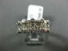 1CT ROUND PRINCESS & BAGUETTE DIAMONDS 14K WHITE GOLD 3D ETOILE ANNIVERSARY RING