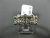 1CT ROUND PRINCESS & BAGUETTE DIAMONDS 14K WHITE GOLD 3D ETOILE ANNIVERSARY RING