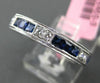 2.23CT DIAMOND & AAA SAPPHIRE 18KT WHITE GOLD FILIGREE ETERNITY ANNIVERSARY RING