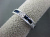 2.23CT DIAMOND & AAA SAPPHIRE 18KT WHITE GOLD FILIGREE ETERNITY ANNIVERSARY RING