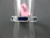 2.23CT DIAMOND & AAA SAPPHIRE 18KT WHITE GOLD FILIGREE ETERNITY ANNIVERSARY RING