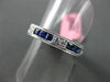 2.23CT DIAMOND & AAA SAPPHIRE 18KT WHITE GOLD FILIGREE ETERNITY ANNIVERSARY RING