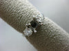 ESTATE .55CT DIAMOND 14K WHITE GOLD THREE STONE SEMI MOUNT ENGAGEMENT RING 20013