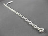 ESTATE 1.50CT DIAMOND 14KT WHITE GOLD 3D ROUND LOVE KNOT INFINITY BRACELET