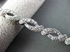 ESTATE 1.50CT DIAMOND 14KT WHITE GOLD 3D ROUND LOVE KNOT INFINITY BRACELET