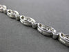 ESTATE 1.50CT DIAMOND 14KT WHITE GOLD 3D ROUND LOVE KNOT INFINITY BRACELET
