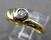 ESTATE .15CT DIAMOND 14K YELLOW GOLD SOLITAIRE FRIENDSHIP PROMISE RING 5mm #7598