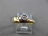 ESTATE .15CT DIAMOND 14K YELLOW GOLD SOLITAIRE FRIENDSHIP PROMISE RING 5mm #7598