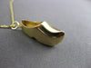 ANTIQUE 14KT YELLOW GOLD CLASSIC HANDCRAFTED FLOATING ELF SHOE PENDANT #23500