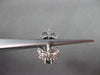 ESTATE 1.99CT DIAMOND & AAA SAPPHIRE 14KT WHITE GOLD DROP LEAF EARRINGS #26424