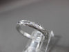 ANTIQUE 14K WHITE GOLD HANDCRAFTED FILIGREE ETERNITY WEDDING BAND RING #18957