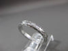 ANTIQUE 14K WHITE GOLD HANDCRAFTED FILIGREE ETERNITY WEDDING BAND RING #18957