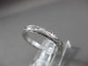 ANTIQUE 14K WHITE GOLD HANDCRAFTED FILIGREE ETERNITY WEDDING BAND RING #18957
