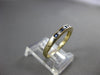 ESTATE .22CT DIAMOND & AAA SAPPHIRE 14KT YELLOW GOLD 3D WEDDING ANNIVERSARY RING