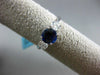1.81CT DIAMOND & AAA SAPPHIRE 18K WHITE GOLD PAST PRESENT FUTURE ENGAGEMENT RING