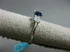 1.81CT DIAMOND & AAA SAPPHIRE 18K WHITE GOLD PAST PRESENT FUTURE ENGAGEMENT RING