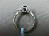 1.81CT DIAMOND & AAA SAPPHIRE 18K WHITE GOLD PAST PRESENT FUTURE ENGAGEMENT RING