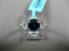 1.81CT DIAMOND & AAA SAPPHIRE 18K WHITE GOLD PAST PRESENT FUTURE ENGAGEMENT RING