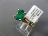 2.04CT BAGUETTE PRINCESS DIAMOND & EMERALD 14KT YELLOW GOLD OVAL ENGAGEMENT RING