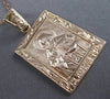 ANTIQUE LARGE 14KT ROSE GOLD 3D HANDCRAFTED RUSSIAN RELIGIOUS PENDANT #23729