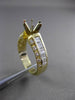 ESTATE 1.40CT DIAMOND 14KT YELLOW GOLD SEMI MOUNT ENGAGEMENT RING E/F VVS #1277